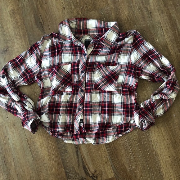 Rails Crop Flannel - Picture 1 of 4